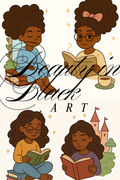 ✨️Black Girl Magic & Books Whimsical digital download✨